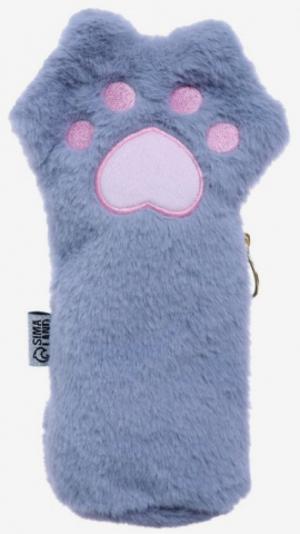 Пенал мягкий меховой «Кошачья лапка», 125*230 мм, серый Пенал мягкий меховой «Кошачья лапка», 125*230 мм, серый