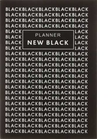 Ежедневник-планер полудатированный New Black, 140*200 мм, 48 л., «Дизайн 2»