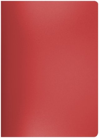 Папка-скоросшиватель пластиковая с пружиной inФормат, толщина пластика 0,5 мм, красная