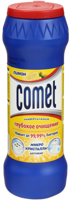 Чистящее средство Comet, 475 г, «Лимон с хлоринолом»