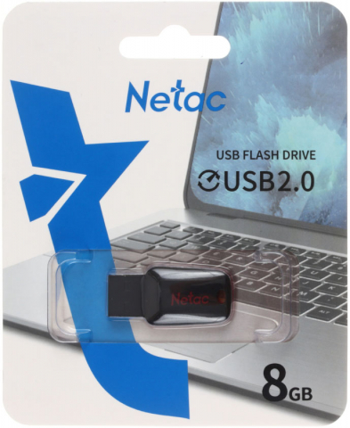 Флеш-накопитель Netac U197 (2.0), 8 Gb, корпус черный Флеш-накопитель Netac U197 (2.0), 8 Gb, корпус черный