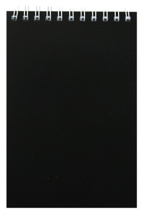 Блокнот на гребне Sponsor, 100*150 мм, 40 л., клетка, черный