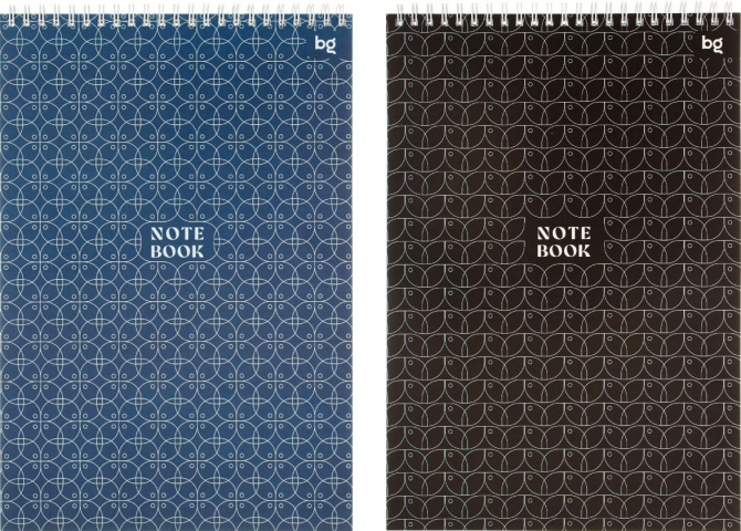 Блокнот на гребне BG А4 «Моно» 200×295 мм, 80 л., «Узоры», ассорти Блокнот на гребне BG А4 «Моно» 200×295 мм, 80 л., «Узоры», ассорти