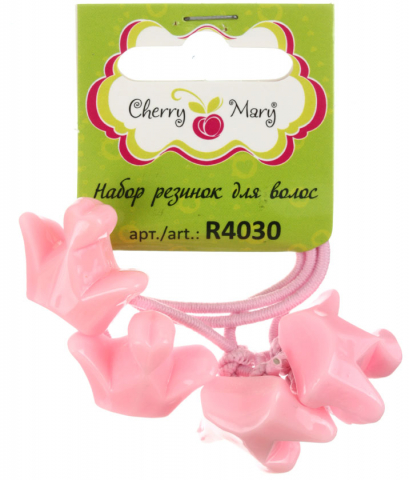 Набор резинок для волос Cherry Mary R4030, №03, 2 шт., с коронами Набор резинок для волос Cherry Mary R4030, №03, 2 шт., с коронами