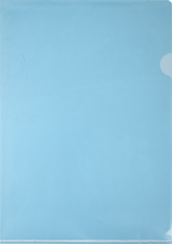 Папка-уголок пластиковая Silwerhof Eco А4, толщина пластика 0,12 мм, синяя