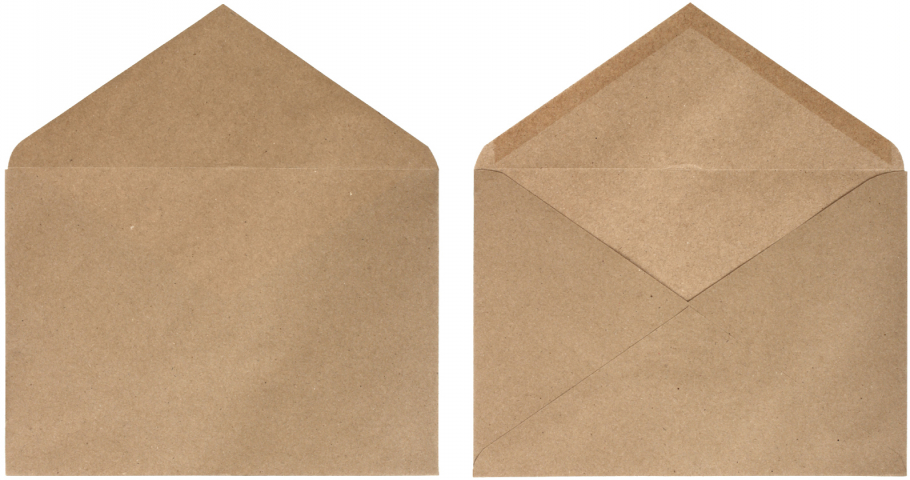 Конверт почтовый 162×229 мм (С5) Brauberg декстрин, крафт, чистый, треугольный клапан