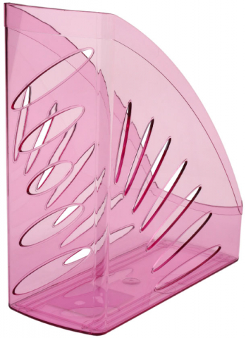 Лоток вертикальный «Стамм. Тропик» 260×245×110 мм, тонированный розовый