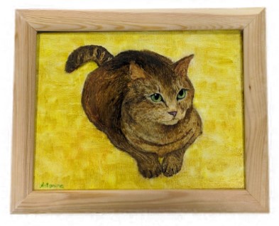 Картина «Кот №2» (Джонс А.С.), 18*24 см, холст, масло (живопись) Картина «Кот №2» (Джонс А.С.), 18*24 см, холст, масло (живопись)
