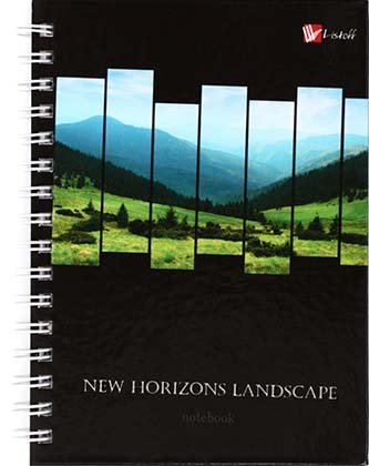 Тетрадь общая А6, 80 л. на гребне «Пейзаж. Новые горизонты», 105*145 мм, клетка