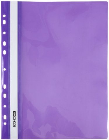 Папка-скоросшиватель пластиковая А4 Economix, толщина пластика 0,16 мм, фиолетовая