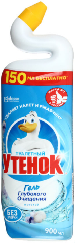 Средство чистящее для унитазов «Туалетный утенок» 900 мл, «Морской»