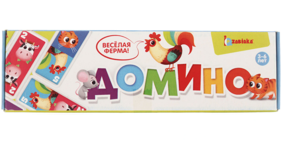 Игра настольная «Домино» «Веселая ферма», 3+