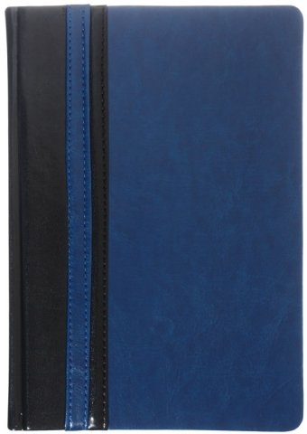 Ежедневник недатированный «Сариф/Пристин», 145*210 мм, 160 л., темно-синий с черным