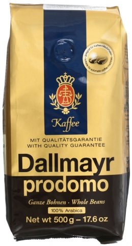 Кофе натуральный в зернах Dallmayr Prodomo, 500 г, светло-средняя обжарка 