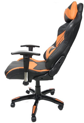 Кресло офисное Calviano 911 компьютерное, экокожа, черно-оранжевое (NF-5011)