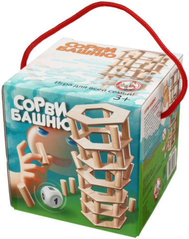 Игра настольная «Сорви Башню», 3+