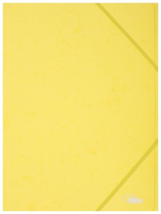 Папка картонная на резинке Forpus, плотность картона 400 г/м2, желтая