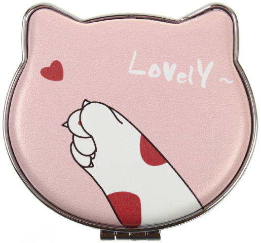 Зеркальце карманное складное Meshu 75×60 мм, Lovely