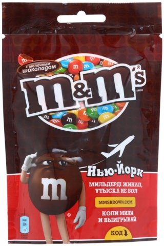 Драже M&M's, 130 г, с молочным шоколадом