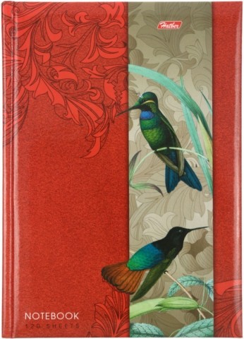 Книжка записная «Птицы», 145*205 мм, 120 л., клетка