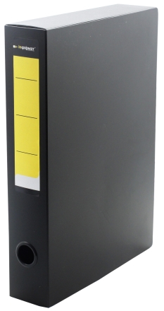 Короб архивный из пластика на липучках inФормат, корешок 56 мм, 235*320*56 мм, черный