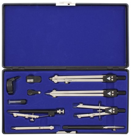 Набор чертежный Silwerhof, 10 предметов