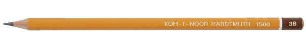 Карандаш чернографитный Koh-I-Noor 1500 твердость грифеля 3М, корпус желтый, с декоративным наконечником Карандаш чернографитный Koh-I-Noor 1500 твердость грифеля 3М, корпус желтый, с декоративным наконечником