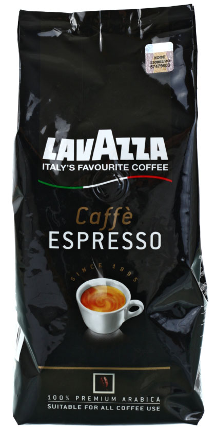 Кофе натуральный в зернах Lavazza Caffe Espresso , 500 г, среднеобжаренный