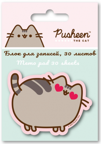 Блок бумаги для заметок фигурный Pusheen, 45*60 мм, 30 л. Блок бумаги для заметок фигурный Pusheen, 45*60 мм, 30 л.