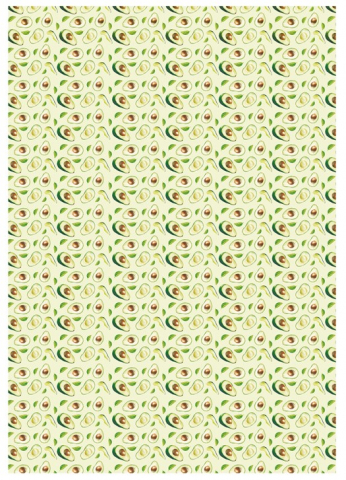Бумага упаковочная глянцевая Meshu, 70*100 см, Avocado