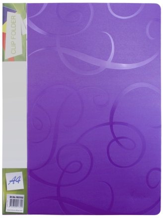 Папка пластиковая с боковым зажимом и карманом Barocco, толщина пластика 0,65 мм, фиолетовая
