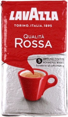 Кофе натуральный молотый Lavazza Qualita Rossa, 250 г, среднеобжаренный