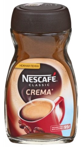 Кофе натуральный растворимый порошкообразный Nescafe Gold Crema, 95 г, в банке