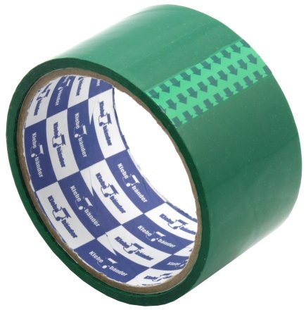Клейкая лента упаковочная цветная Klebebander 48 мм×25 м, толщина ленты 40 мкм, зеленая