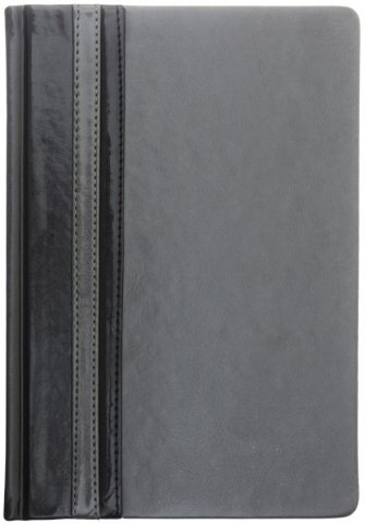 Ежедневник недатированный «Сариф/Пристин», 145*210 мм, 160 л., серый с черным