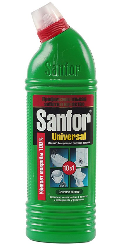 Средство для чистки Sanfor, 750 г, «Зеленое яблоко» Средство для чистки Sanfor, 750 г, «Зеленое яблоко»