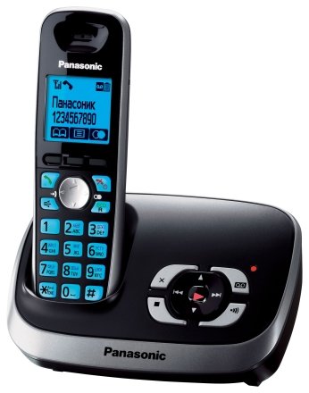 Телефон KX-TG6521RU Panasonic беспроводной, черный