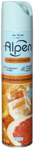 Освежитель воздуха Alpen 300 мл, «Цитрусовая свежесть»