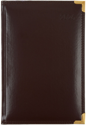 Ежедневник датированный на 2026 год Delucci 145×215 мм, 184 л., коричневый Ежедневник датированный на 2026 год Delucci 145×215 мм, 184 л., коричневый