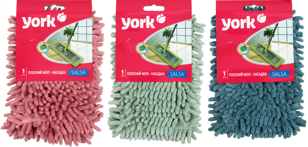 Насадка для швабры «Моп» York Salsa 38,8×9 см, ассорти