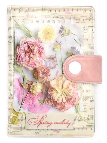 Визитница сувенирная «Феникс Презент», 140*102 мм, 1 карман, 10 листов, «Ноты и цветы» Визитница сувенирная «Феникс Презент», 140*102 мм, 1 карман, 10 листов, «Ноты и цветы»
