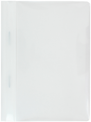 Папка-скоросшиватель пластиковая А4 «Бюрократ», толщина пластика 0,16 мм, белая