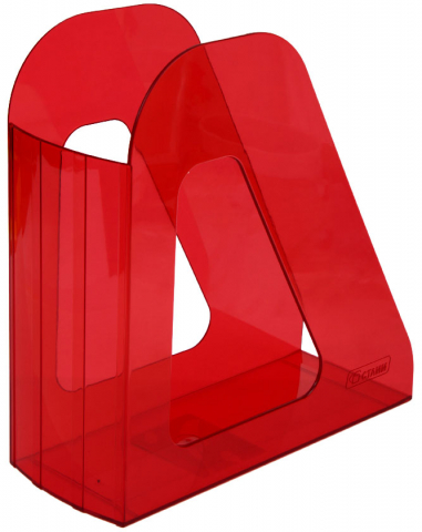 Лоток вертикальный «Стамм. Фаворит» 240×230×90 мм, тонированный красный