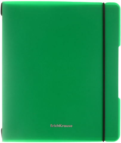 Тетрадь общая А5+, 96 л. (2*48 л.) на скобе FolderBook Classic, 175*205 мм, клетка, зеленая, цвет внутренних обложек - ассорти