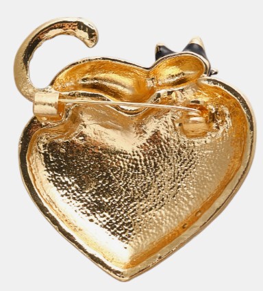 Брошь «Котик» Sima-Land, 4,5*4,5*1,5 см, «Мартовский», цвет красно-чёрный с золотистым Брошь «Котик» Sima-Land, 4,5*4,5*1,5 см, «Мартовский», цвет красно-чёрный с золотистым