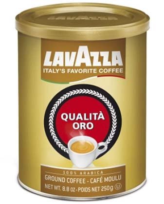 Кофе натуральный молотый Lavazza Qualita Oro, 250 г, среднеобжаренный (в банке)