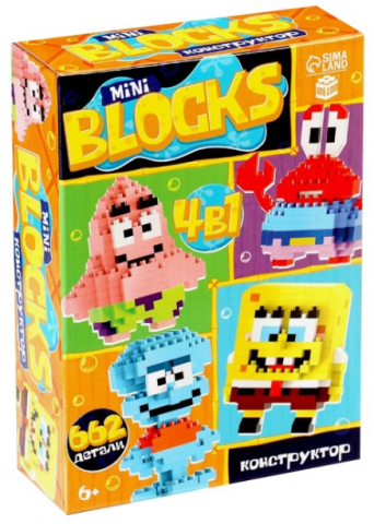 Игра-конструктор «Mini Blocks», «Подводный мир», 662 детали, 6+
