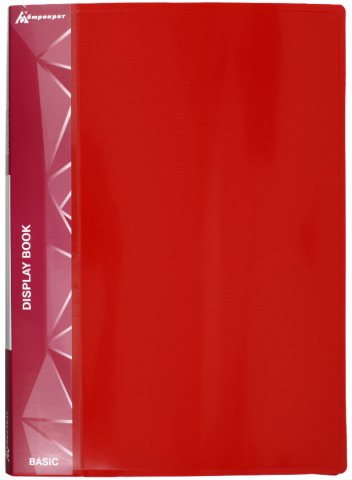 Папка пластиковая на 20 файлов «Бюрократ» толщина пластика 0,6 мм, красная Папка пластиковая на 20 файлов «Бюрократ» толщина пластика 0,6 мм, красная