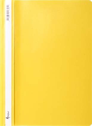 Папка-скоросшиватель пластиковая А4 Standart, толщина пластика 0,18 мм, желтая
