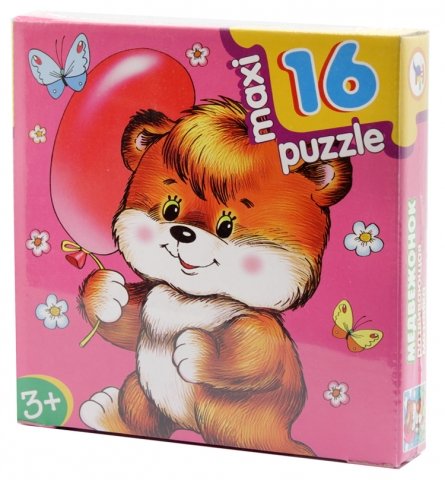 Игра настольная «Развивающая мозаика Maxi Puzzle», «Медвежонок», 3+